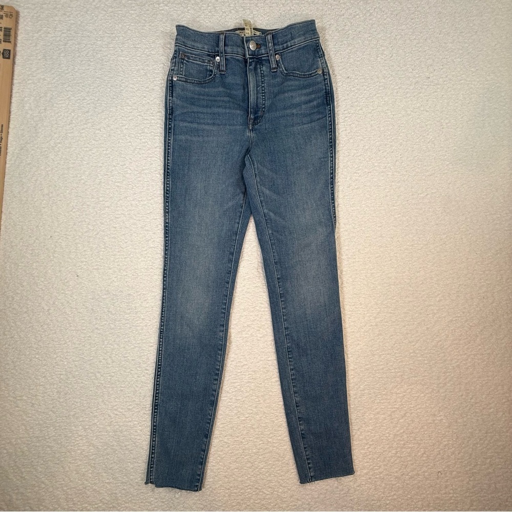 NWT Madewell 10'' inch high rise skinny jean med wash size 24 casual trendy
